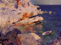 Joaquin Sorolla y Bastida - Rocks at Javea